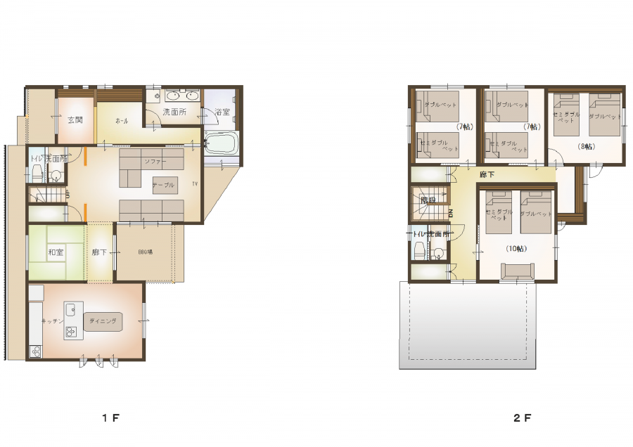 浅江の間取り図